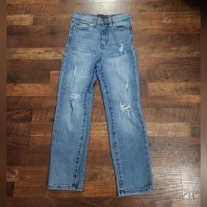 Women's Kendall + Kylie The Icon High Rise Straight Distressed Jeans